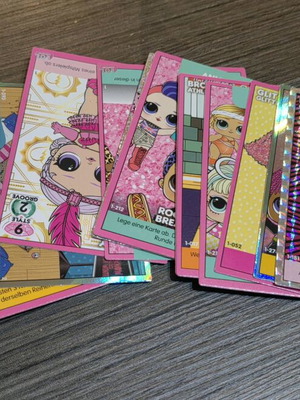 Lol Surprice Dance Off collectible cards like new, pack of 17
