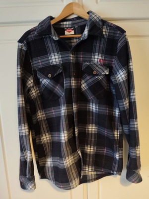 Lee Cooper winter shirt medium size like new, grey and blue