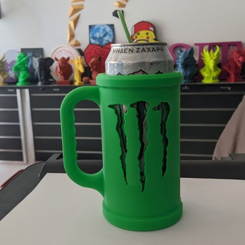 Monster Energy Drink Can Holder with Handle made to order