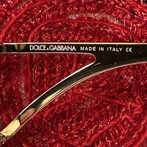 Vintage D&G mask sunglasses like new, brown and gold