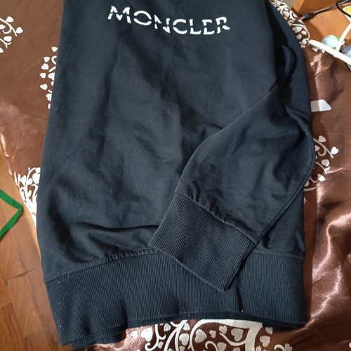 Moncler thin sweatshirt new, size large, black