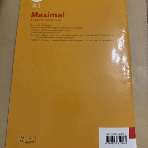 Maximal A1 Griechisches Begleitheft used, German language