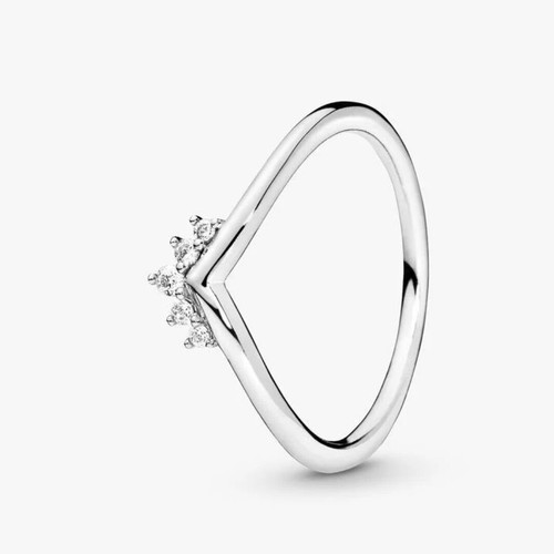 Pandora Wishbone Ring new, sterling silver 925 with clear zirconia