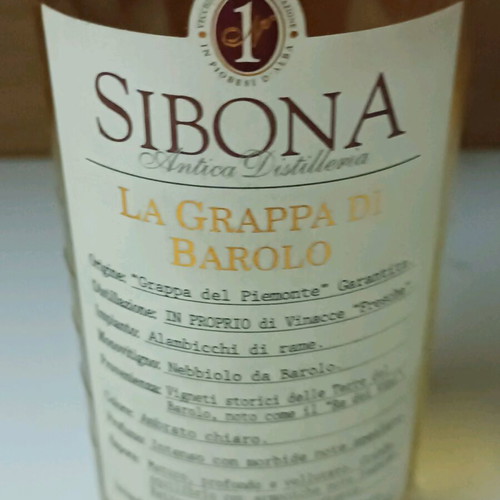 Sibona Grappa di Barolo 500ml new