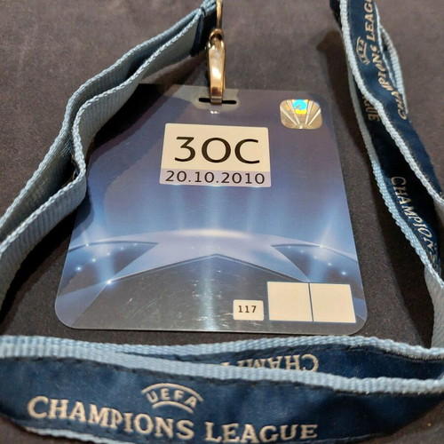 UEFA Champions League accreditation used, October 20 2010