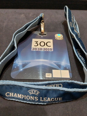 UEFA Champions League accreditation used, October 20 2010