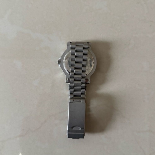 Swiss Army S.A.W CO 00063 watch used, silver, battery replacement needed