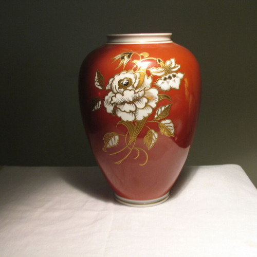 Vintage vase used with gold relief from East Germany