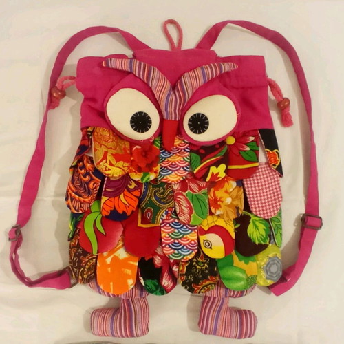 Backpack children's with owl design like new