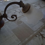 Ceiling light with three lamps used