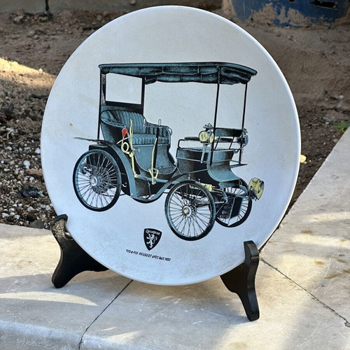 Ceramic Collectible Plate Peugeot Vis-à-Vis 1892 used, 29 cm