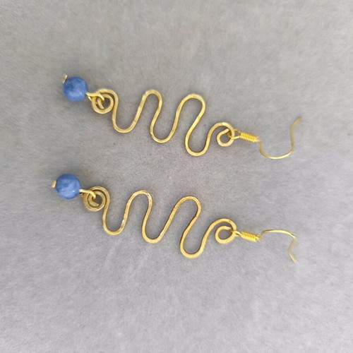 Chrysa earrings new, made of brass