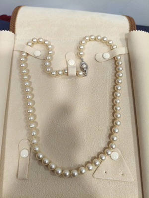 Vintage κολιέ Μαργαριταρένιο Μαγιόρκας cream-white, σαν καινούργιο