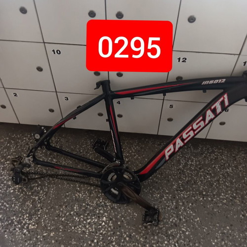 Aluminum bicycle frame with parts like new