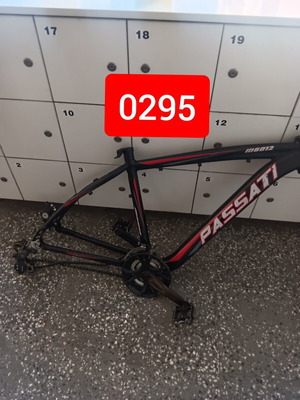Aluminum bicycle frame with parts like new