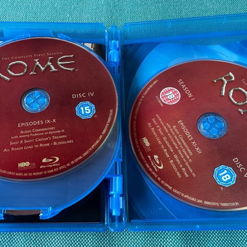 Rome Blu-Ray like new with Greek subtitles, complete seasons