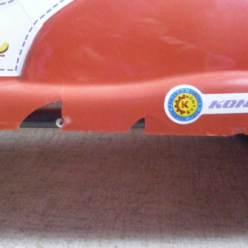 Red Roller Shoe Car Bicycle plastic toy Kontos Toys Greece 90s