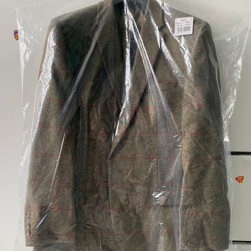 Samuel Windsor luxury men's blazer 100% wool new, green color