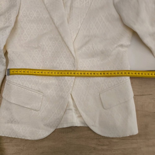 Massimo Dutti women's suit 36 ivory like new (jacket & skirt)