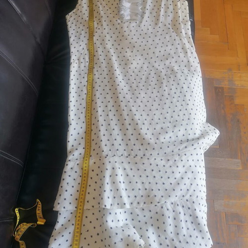 Vintage white sewn summer dress used