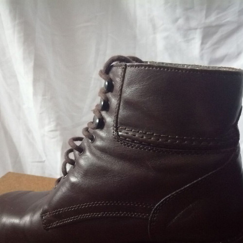 Robin Rose women's brown leather lace-up boots size 39