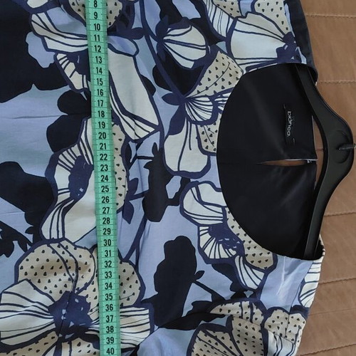 Bianca cotton dress size 38 like new with floral print beige and blue