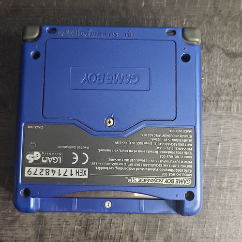 Nintendo Game Boy Advance SP blue with box and travel pack