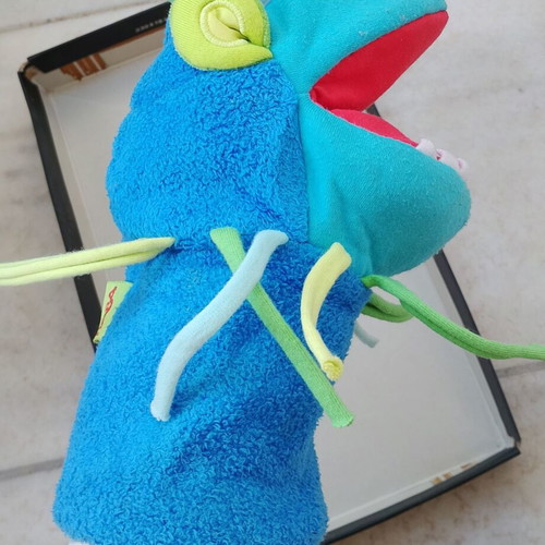 Cloth glove puppets used, set of two