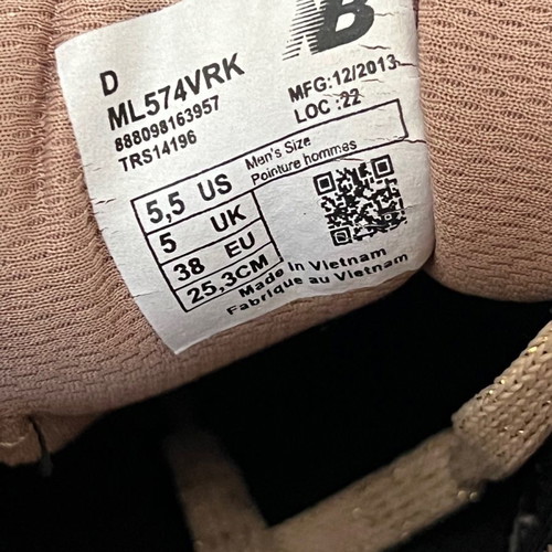 Women's athletic shoes used, size 38, pink gold