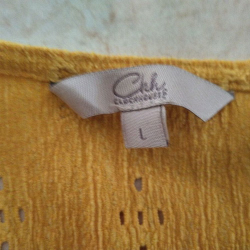 Short-sleeve dress like new, yellow, size L