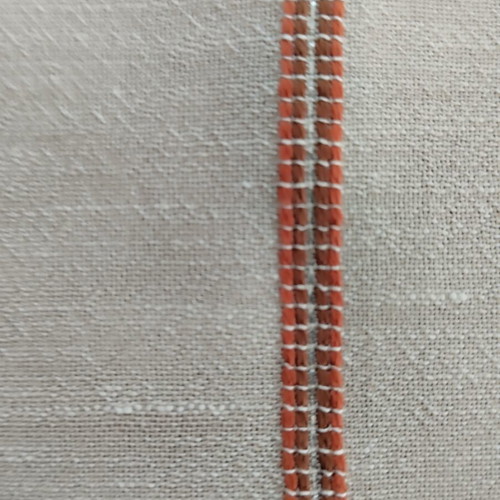 Handmade woven table runner with silver embroidery, 83x40 cm
