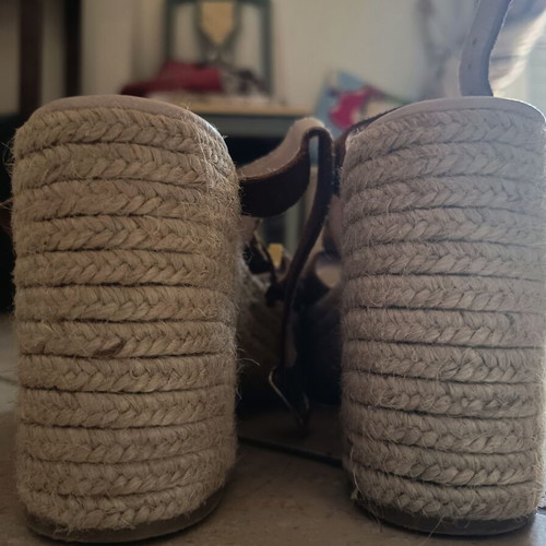 Viguera espadrilles with heel size 37 like new, multicolor