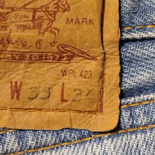Levi's 501 vintage jeans used, size 33/34, blue