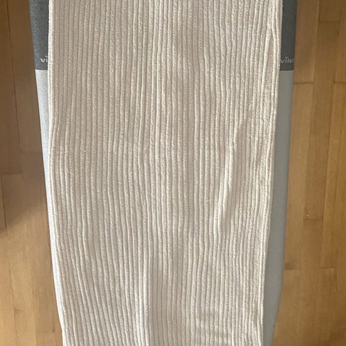 Midi skirt Mango used, beige, terry fabric, size S
