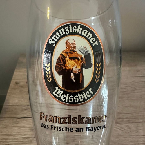 Franziskaner collectible beer glass 0.5l like new, Germany