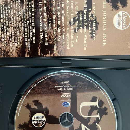 U2 The Joshua Tree DVD like new