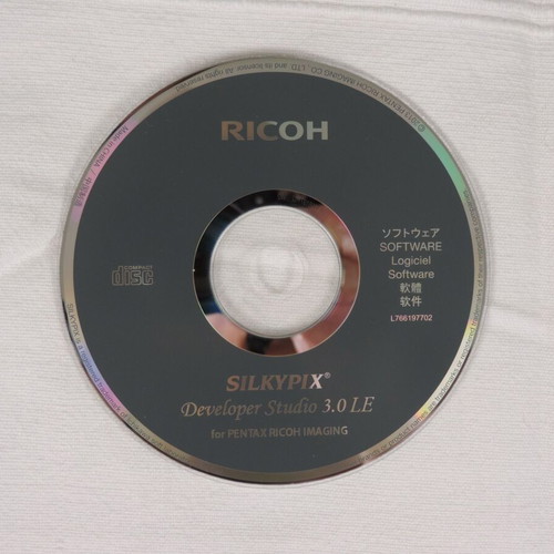 Ricoh GR user manual in Greek with Silkypix Developer Studio 3.0 L software