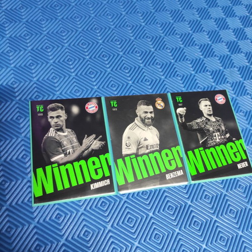 Panini Top Class Winner Football Cards Set of 3, like new