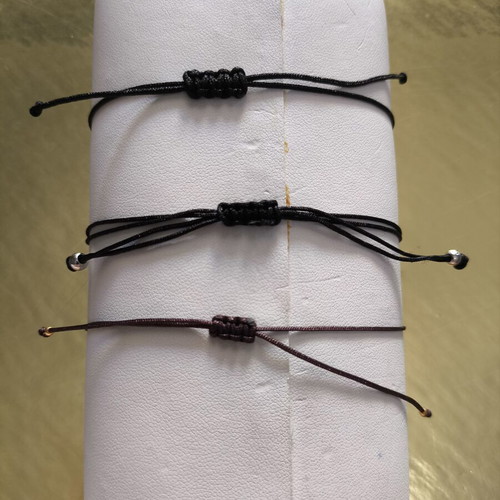 Bracelet set of 3 new with natural stone and stainless steel