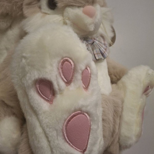 Large Bunny Rabbit Vintage Plush Toy by KEEL New