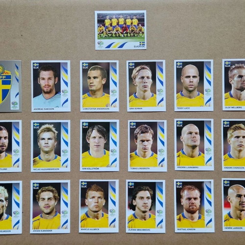 Panini World Cup 2006 Complete Set Team Sweden