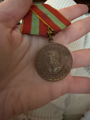 Soviet Medal CCCP World War II Victory Over Germany like new with certificate