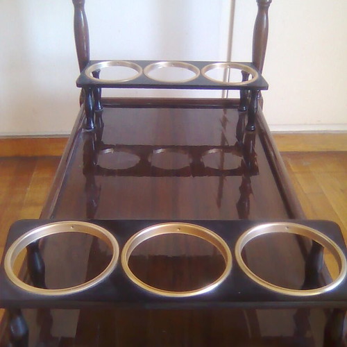 Bar cart like new with wheels