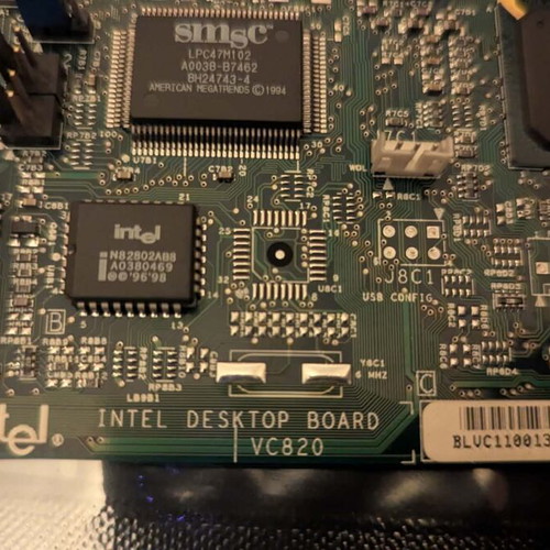 Intel VC820 Slot 1 AGP motherboard used with Pentium III 700MHz and 256MB RDRAM