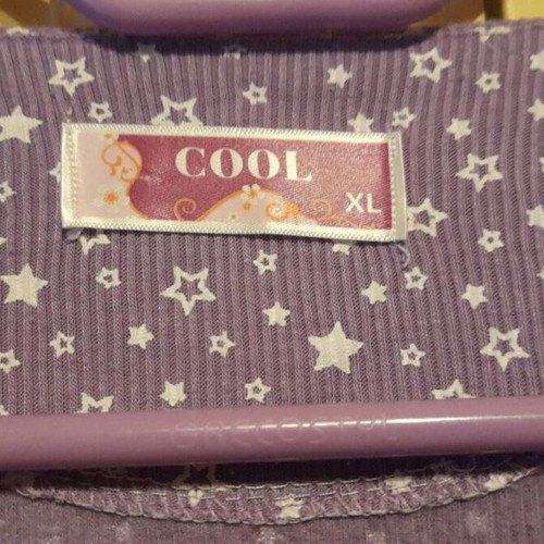 Pajama top new, cotton, size XL lilac