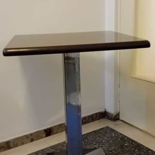 Dining tables set of 9 with metal base and solid wood