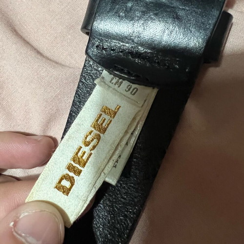 Diesel vintage belt used, black, size 90 cm