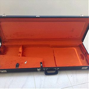 Fender G&G STANDARD HARDSHELL CASE - Αδιάβροχη Βαλίτσα Ηλεκτρικής Κιθάρας με Επένδυση πορτοκάλι