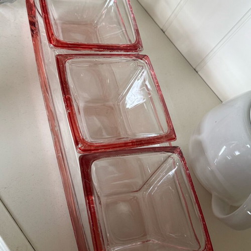 Vintage Walther Glas Germany glass set like new