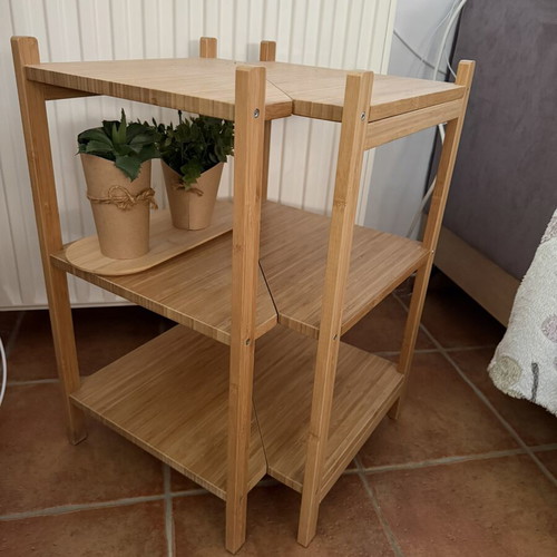 Corner wooden shelf like new, set of 2 pieces